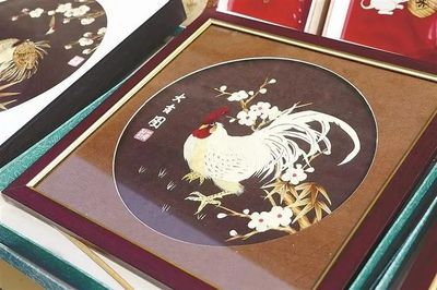 ▲傳統手工麥秸畫